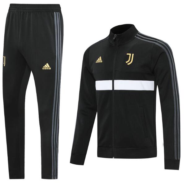 Juventus Black White Training Jacket Suit with Pants 2020/21